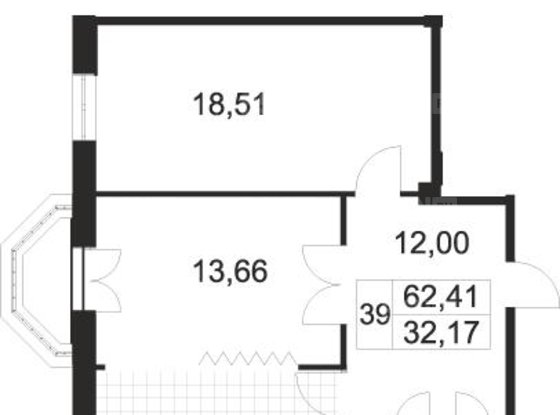 Продажа двухкомнатной квартиры - Звенигородская улица, д.7, к.2, стр.1 