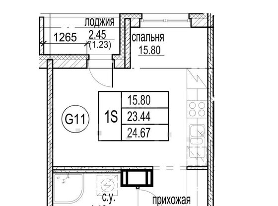 Продажа однокомнатной квартиры - Кудрово, Строителей проспект, д.5 