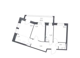Продажа двухкомнатной квартиры в новостройке - Песочный п, жилой комплекс Курортный квартал, 581 