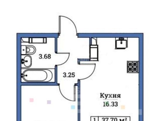 Продажа однокомнатной квартиры - Мурино, Ручьевский проспект, д.6 