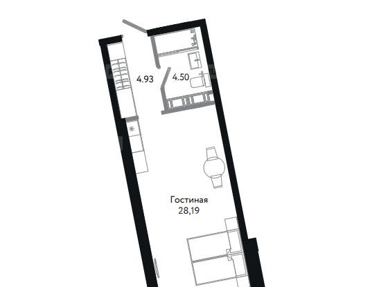 Продажа однокомнатной квартиры - Средний В.О. проспект, д.87, корп.3 стр 1 