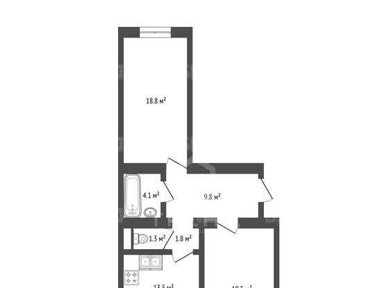 Продажа двухкомнатной квартиры - Науки проспект, д.19, корп.2 
