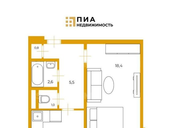 Продажа однокомнатной квартиры - поселок Шушары, Колпинское шоссе, д.51 