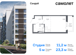 Продажа квартиры студии в новостройке - жилой комплекс Сандэй, 7.2 