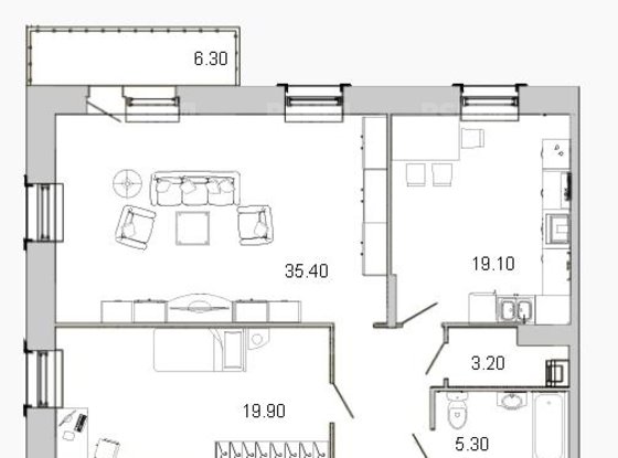 Продажа трехкомнатной квартиры - Глухая Зеленина улица, д.4, А 