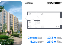 Продажа квартиры студии в новостройке - Колпино г, проспект Ленина, 60 