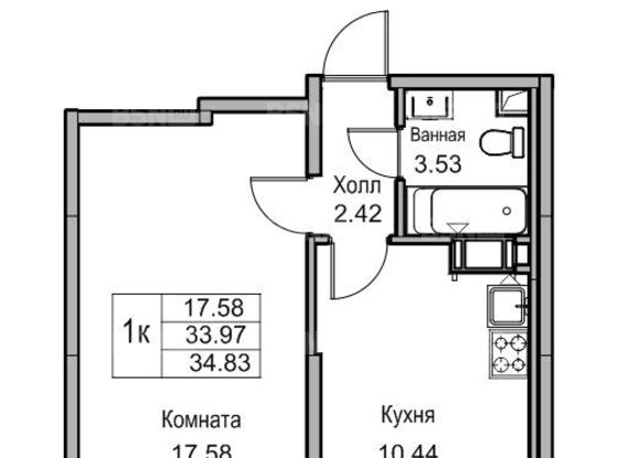 Продажа однокомнатной квартиры в новостройке - Ивинская улица, д.13, стр1 