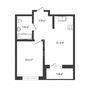 Продажа однокомнатной квартиры - деревня Новосаратовка, Первых ул, д.4, корп.1 