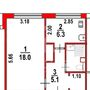 Продажа однокомнатной квартиры - Есенина улица, д.12, корп.1 
