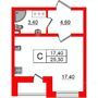 Продажа однокомнатной квартиры - Чарушинская улица, д.24, корп.1 стр 1 