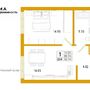 Продажа однокомнатной квартиры в новостройке - , д.1 