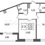 Продажа двухкомнатной квартиры - Уральская улица, д.23, корп.3 