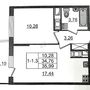 Продажа однокомнатной квартиры - Мурино, Воронцовский бульвар, д.20, корп.3 