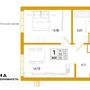 Продажа однокомнатной квартиры в новостройке - , д.1 