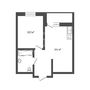 Продажа однокомнатной квартиры - деревня Новосаратовка, Первых ул, д.4, корп.1 