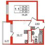 Продажа однокомнатной квартиры - Арцеуловская аллея, д.21, стр1 